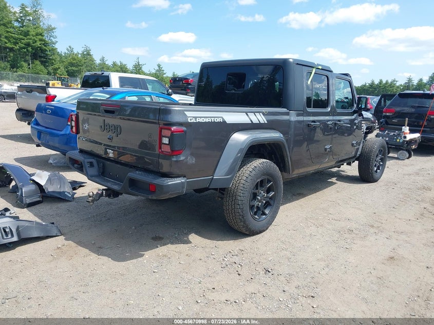 Vin: 1c6pjtag4sl525208, lot: 46169598, jeep gladiator willys 20254