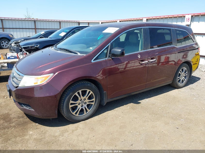 Vin: 5fnrl5h60cb022462, lot: 46169599, honda odyssey ex-l 20122