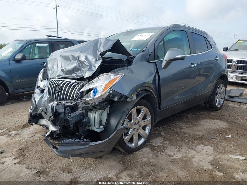 Vin: kl4cjcsb4eb684664, lot: 46169617, buick encore leather 20142