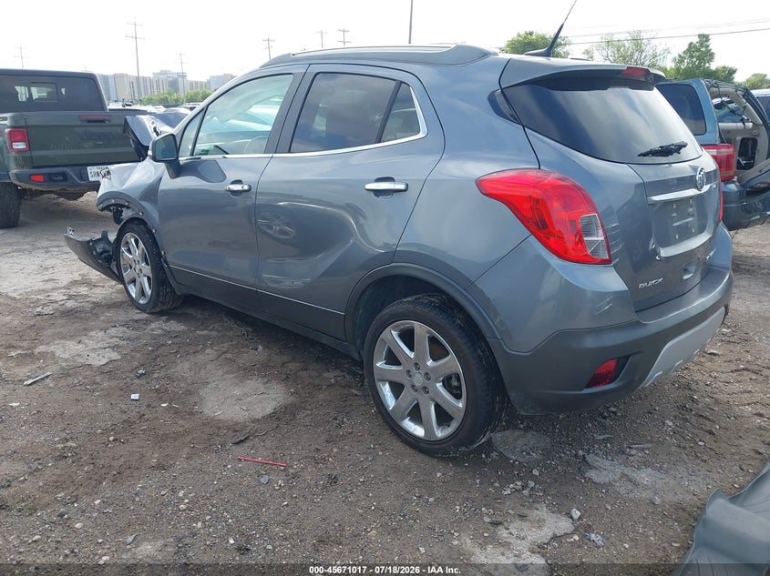 Vin: kl4cjcsb4eb684664, lot: 46169617, buick encore leather 20143