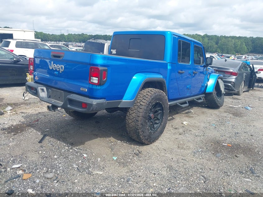 Vin: 1c6hjtfg3ml530030, lot: 46169644, jeep gladiator overland 4x4 20214