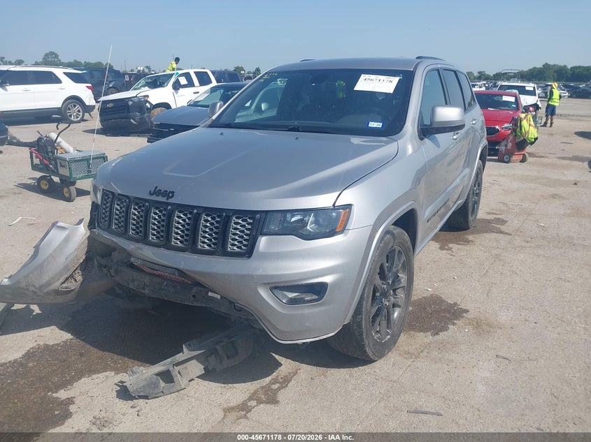 2019 Jeep Grand Cherokee Altitude 4X2, Перед і зад, IAAI, VIN 1C4RJEAG4KC851782 — фото 2