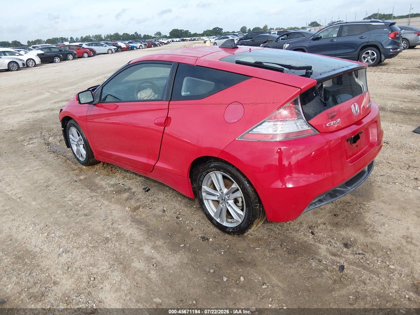 Vin: jhmzf1d40cs002265, lot: 46169794, honda cr-z 20123
