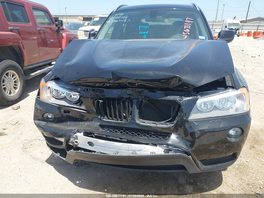 2014 BMW X3 xDrive28I VIN: 5UXWX9C59E0D27636 Lot: 45671197