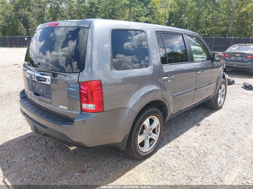 2014 Honda Pilot Ex-L VIN: 5FNYF4H68EB030812 Lot: 45671227