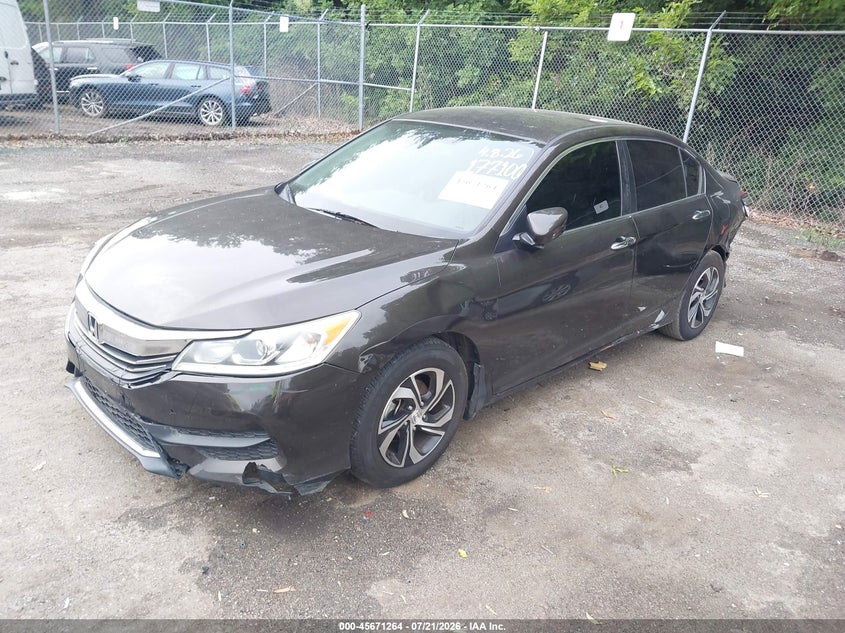 2017 Honda Accord Lx, Rear, IAAI, VIN 1HGCR2F3XHA177100 — photo 2