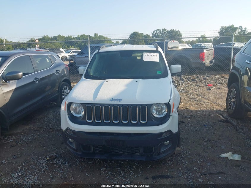 2018 Jeep Renegade Latitude Fwd VIN: ZACCJABB6JPJ23096 Lot: 45671308