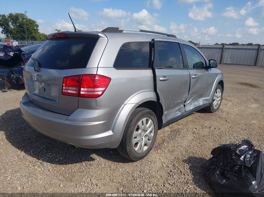Vin: 3c4pdcabxjt288800, lot: 46169917, dodge journey se 20184