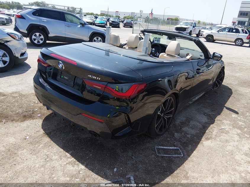 Vin: wba23at08nck57251, lot: 46169929, bmw 430i 20224