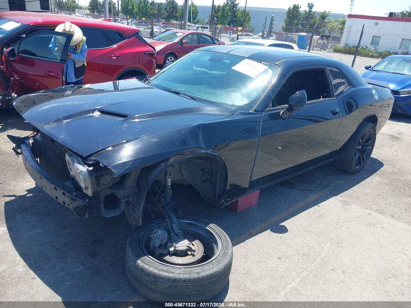 Vin: 2c3cdzag0jh325508, lot: 46169932, dodge challenger sxt 20182
