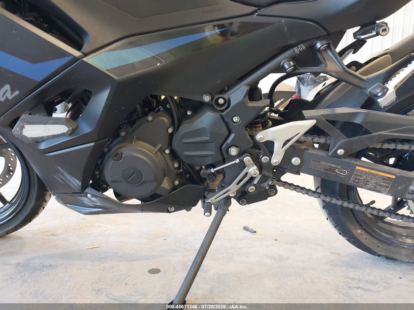 2025 Kawasaki Ex500 A/B VIN: ML5EXGJ15SDA55439 Lot: 45671346