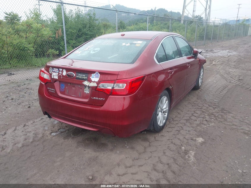 Vin: 4s3bnbe64f3018477, lot: 46169948, subaru legacy 2.5i premium 20154