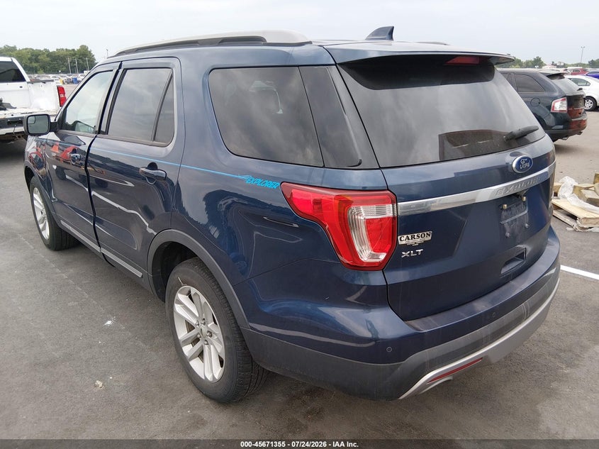 Vin: 1fm5k7d89ggc04334, lot: 46169955, ford explorer xlt 20163