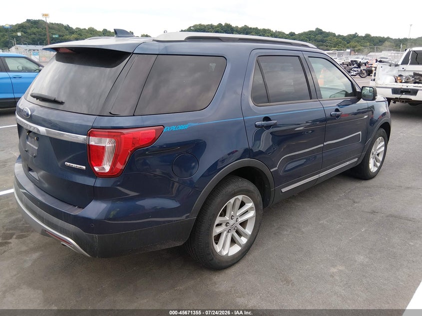 Vin: 1fm5k7d89ggc04334, lot: 46169955, ford explorer xlt 20164
