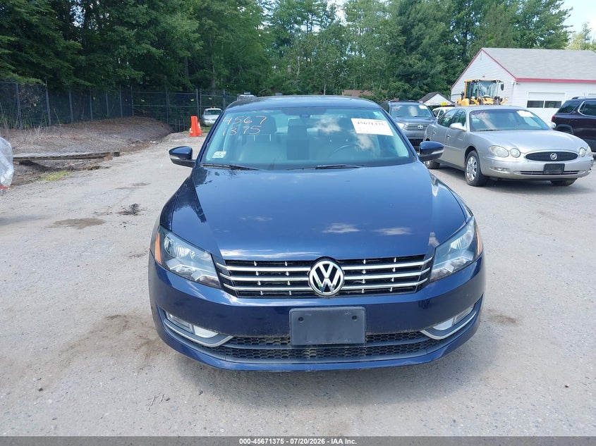 2013 Volkswagen Passat 2.0L Tdi Sel Premium VIN: 1VWCN7A36DC081510 Lot: 45671375