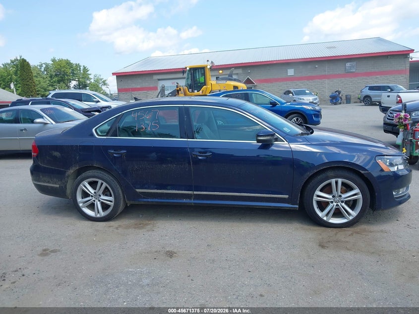 2013 Volkswagen Passat 2.0L Tdi Sel Premium VIN: 1VWCN7A36DC081510 Lot: 45671375
