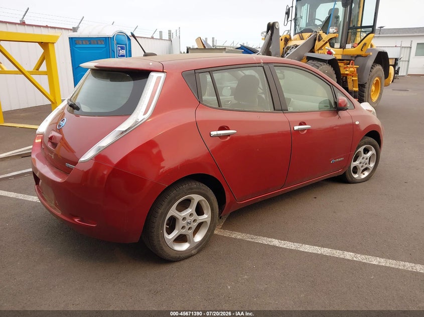 2011 Nissan Leaf Sl VIN: JN1AZ0CP9BT001655 Lot: 45671390