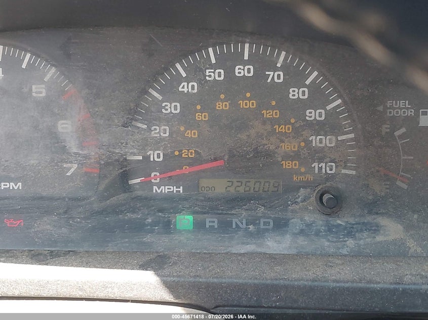 2000 Toyota 4Runner Sr5 V6 VIN: JT3HN86R7Y0265295 Lot: 45671418
