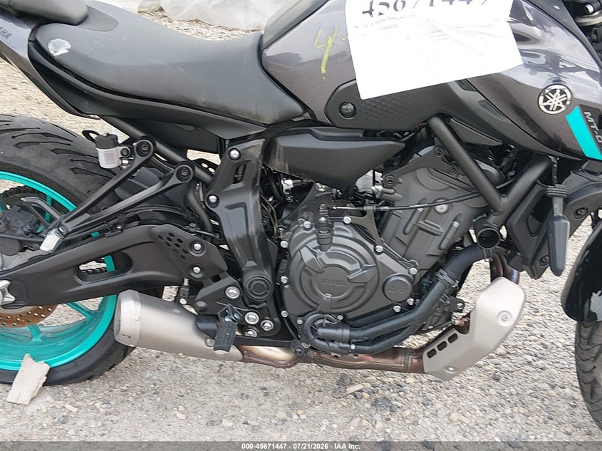 2024 Yamaha Mt07 VIN: JYARM32E1RA009637 Lot: 45671447