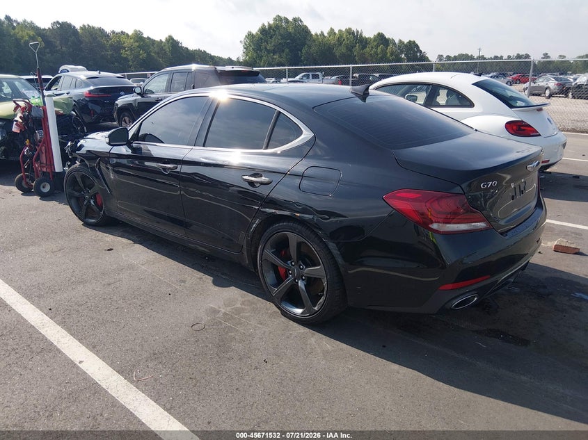 Vin: kmtg34le9ku027585, lot: 46170132, genesis g70 3.3t advanced 20193