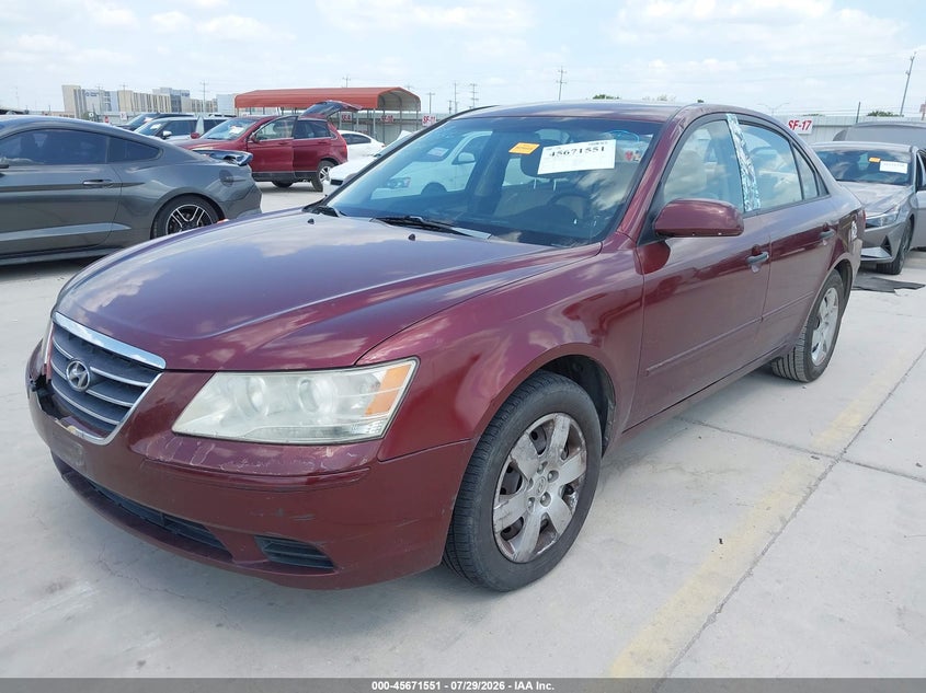 Vin: 5npet4ac8ah620970, lot: 46170151, hyundai sonata gls 20102