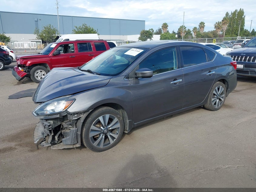 2019 Nissan Sentra, Удар спереду, IAAI, VIN 3N1AB7AP4KY394178 — фото 2