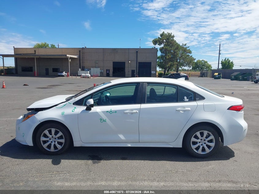 2020 Toyota Corolla Le VIN: 5YFEPRAE1LP097364 Lot: 45671573