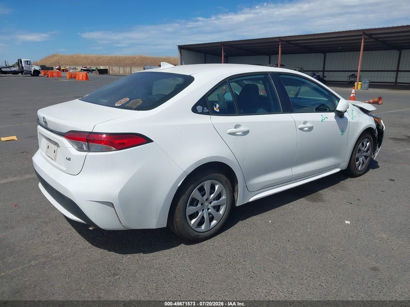 2020 Toyota Corolla Le VIN: 5YFEPRAE1LP097364 Lot: 45671573