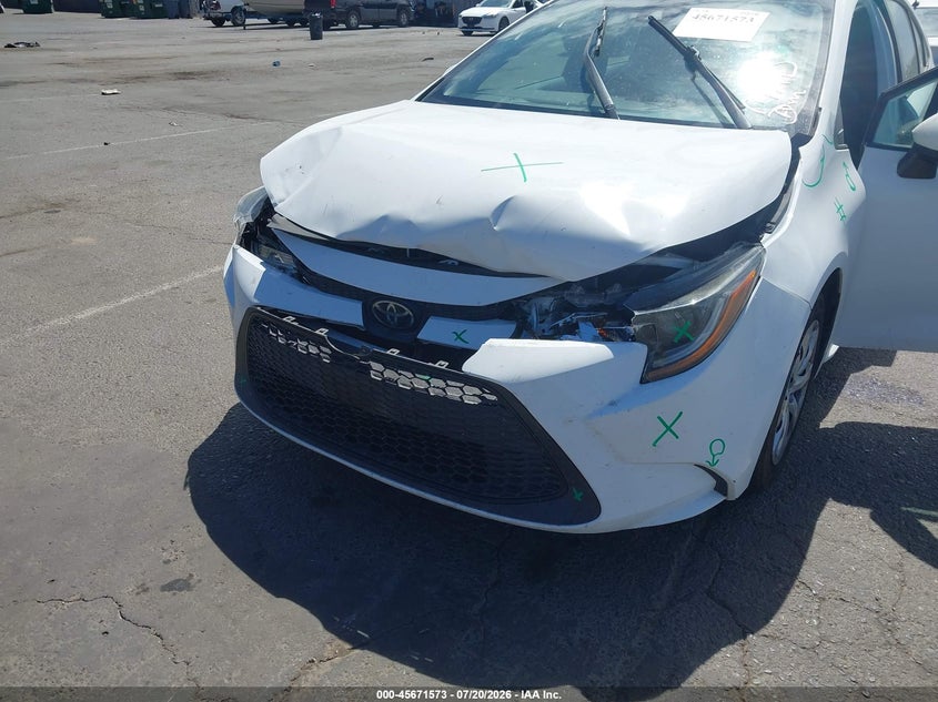 2020 Toyota Corolla Le VIN: 5YFEPRAE1LP097364 Lot: 45671573