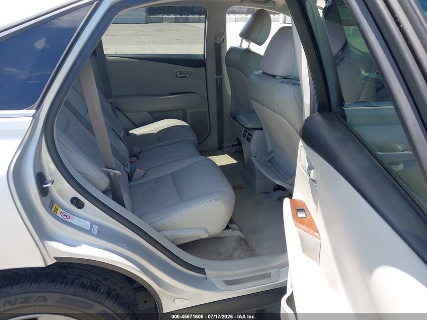 2010 LEXUS RX 350 auction photo 8