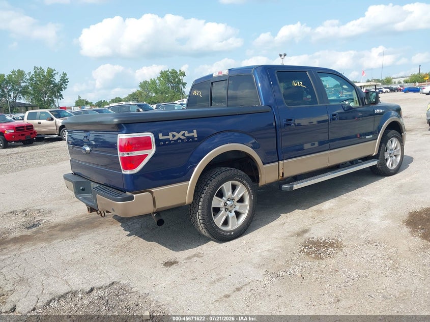 2012 Ford F-150 Lariat VIN: 1FTFW1ET9CFB64348 Lot: 45671622