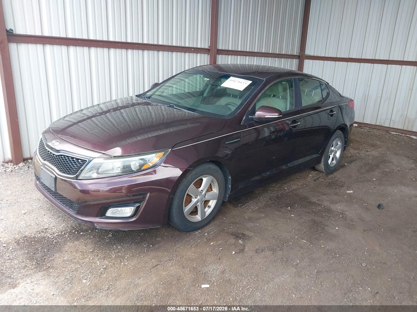 Vin: 5xxgm4a70eg261804, lot: 46170253, kia optima lx 20142