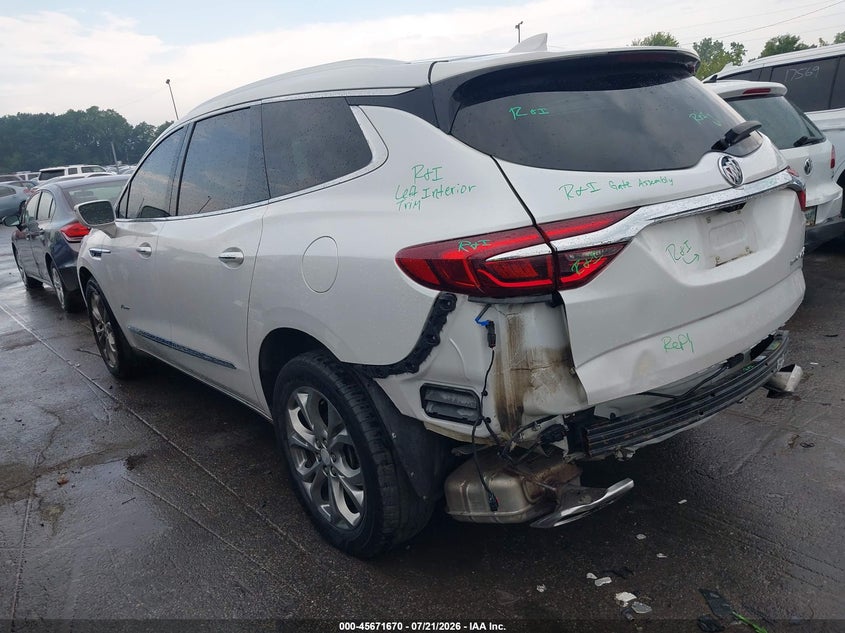 Vin: 5gaevckwxkj176904, lot: 46170270, buick enclave awd avenir 20193
