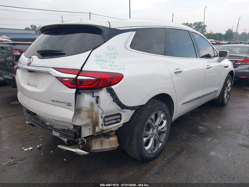 Vin: 5gaevckwxkj176904, lot: 46170270, buick enclave awd avenir 20194