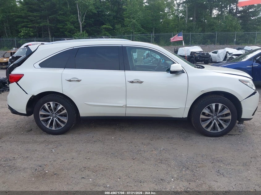 2016 Acura Mdx Technology Acurawatch Plus Packages/Technology Package VIN: 5FRYD4H49GB023521 Lot: 45671708
