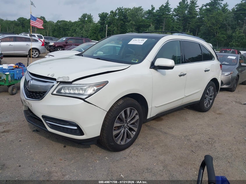2016 Acura Mdx Technology Acurawatch Plus Packages/Technology Package VIN: 5FRYD4H49GB023521 Lot: 45671708