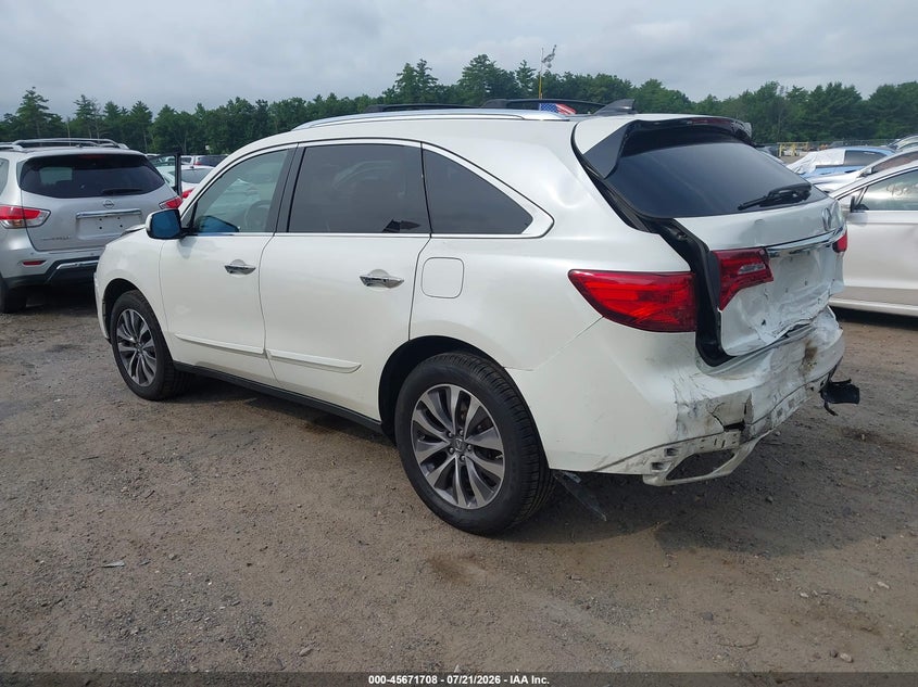 2016 Acura Mdx Technology Acurawatch Plus Packages/Technology Package VIN: 5FRYD4H49GB023521 Lot: 45671708