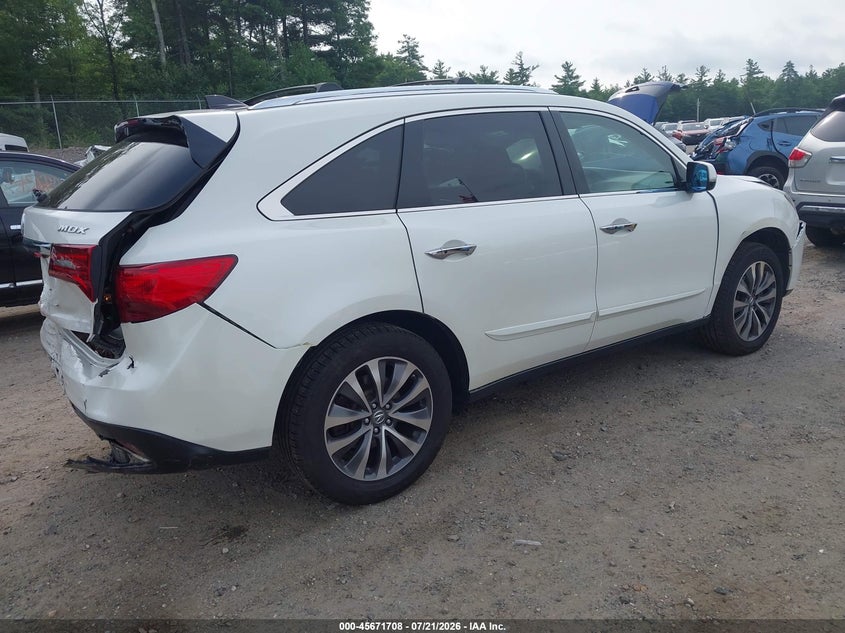 2016 Acura Mdx Technology Acurawatch Plus Packages/Technology Package VIN: 5FRYD4H49GB023521 Lot: 45671708