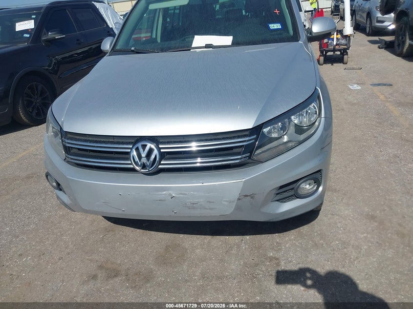 2014 Volkswagen Tiguan Sel VIN: WVGAV3AX4EW622202 Lot: 45671729