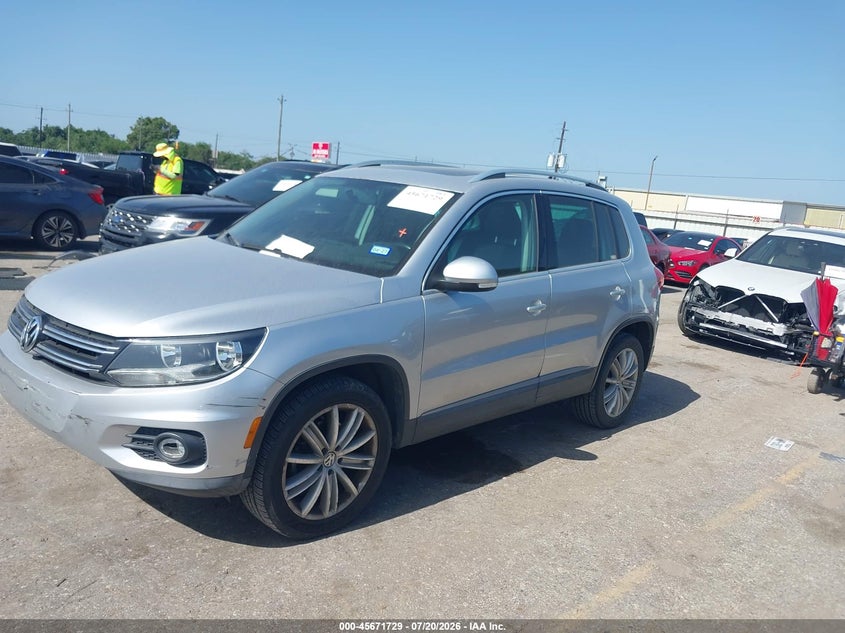 2014 Volkswagen Tiguan Sel VIN: WVGAV3AX4EW622202 Lot: 45671729