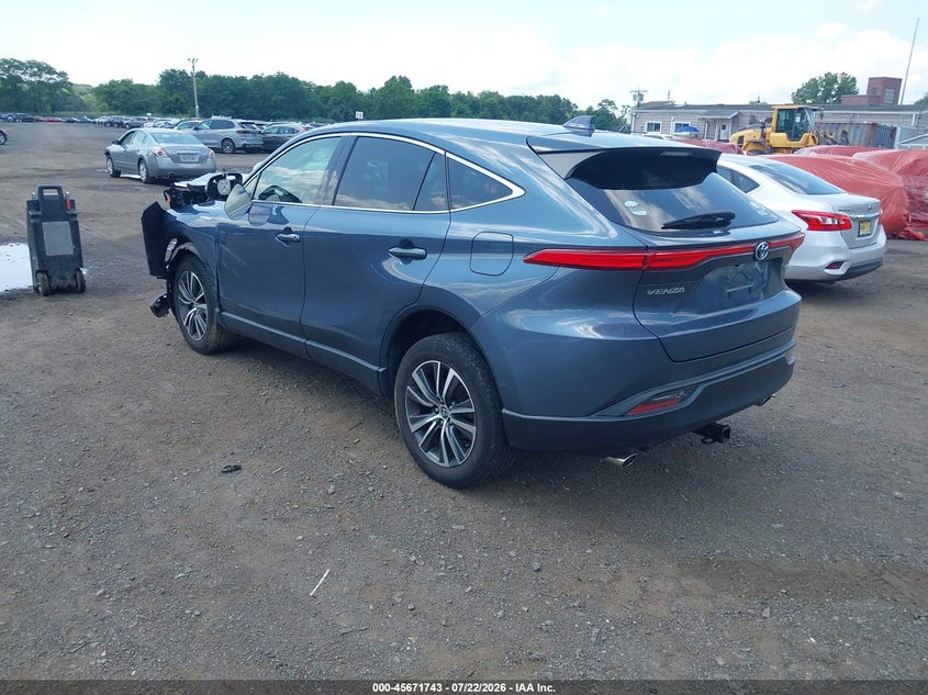 Vin: jteaaaah6mj017862, lot: 46170343, toyota venza le 20213