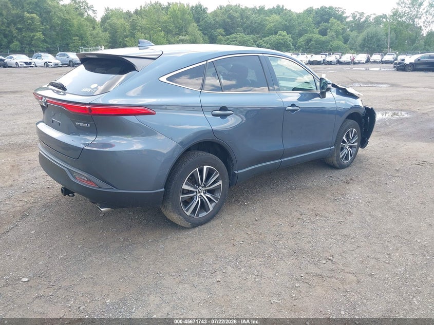 Vin: jteaaaah6mj017862, lot: 46170343, toyota venza le 20214