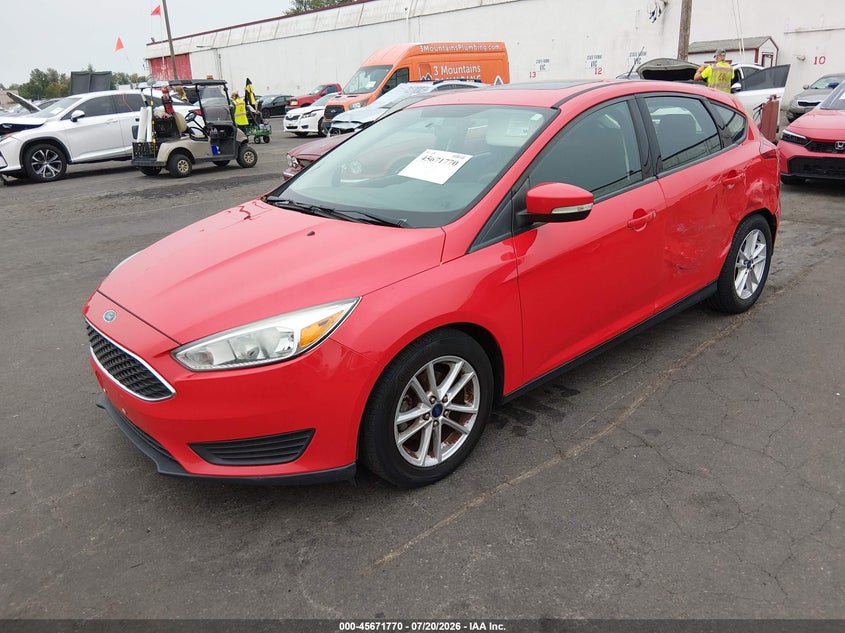 Vin: 1fadp3k28fl342418, lot: 46170370, ford focus se 20152