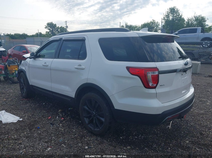 Vin: 1fm5k8d80hgb84241, lot: 46170391, ford explorer xlt 20173