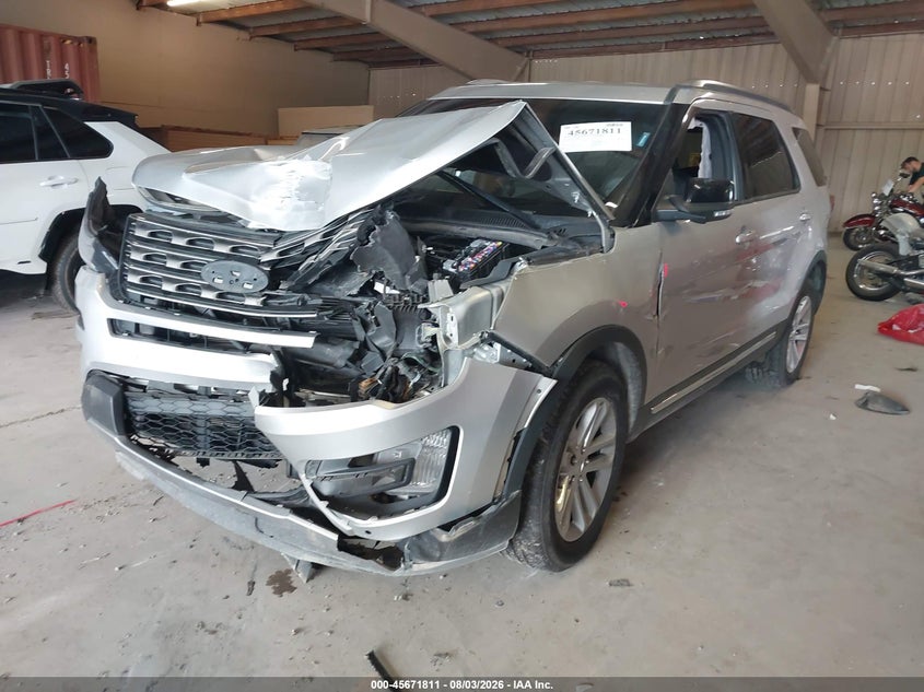 Vin: 1fm5k7d89hgd01664, lot: 46170411, ford explorer xlt 20172