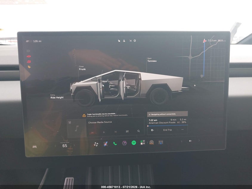2025 Tesla Cybertruck All-Wheel Drive VIN: 7G2CEHED5SA073419 Lot: 45671813