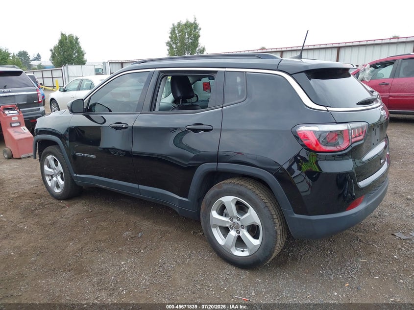 2018 Jeep Compass Latitude Fwd VIN: 3C4NJCBB7JT233607 Lot: 45671839