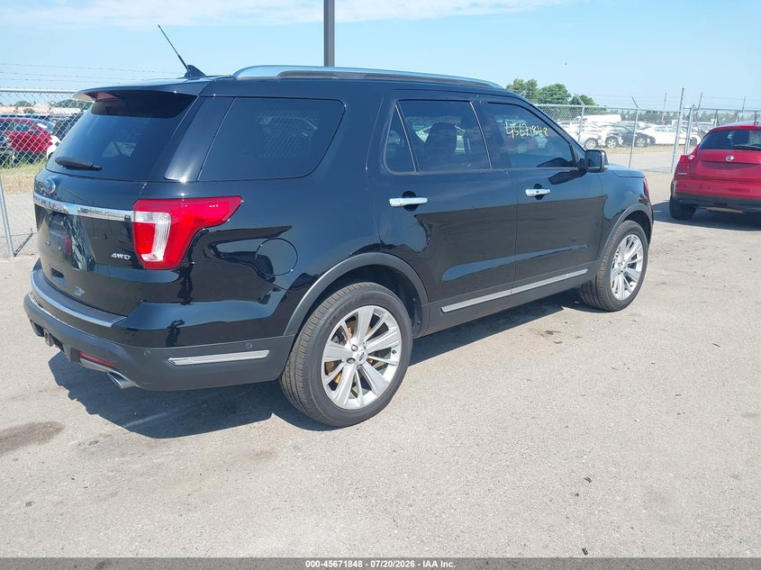 Vin: 1fm5k8f8xjgc86438, lot: 46170448, ford explorer limited 20184