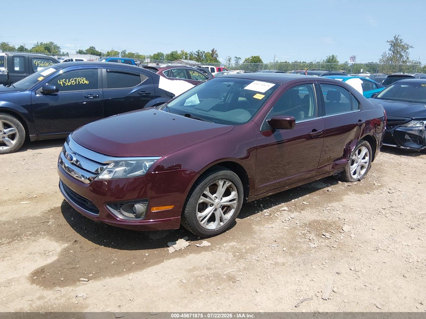 Vin: 3fahp0ha8cr331642, lot: 46170475, ford fusion se 20122