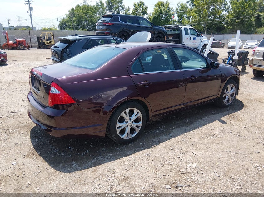 Vin: 3fahp0ha8cr331642, lot: 46170475, ford fusion se 20124